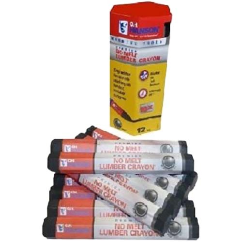 C.H. Hanson No Melt Lumber Crayon Black - Pack of 12