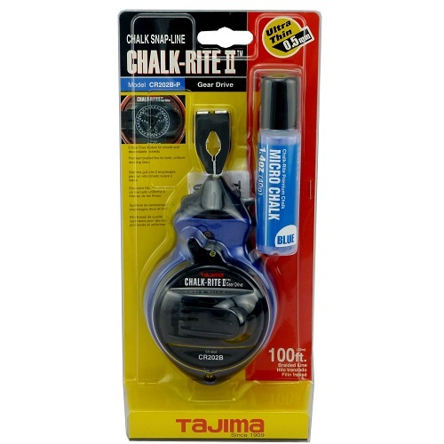 Tajima Chalk-Rite II Chalk Snap Line With Ultra Thin 0.5mm Line