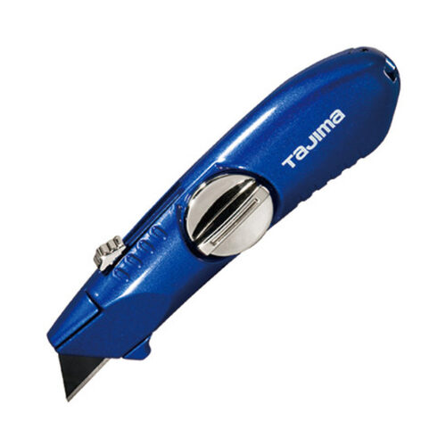 Tajima V-Rex Retractable Blade Knife - Blue (Includes 3 x 22mm Blade)