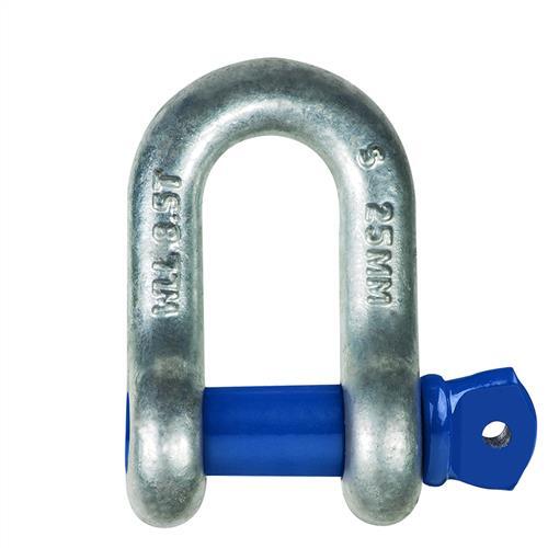 Austlift Screw Pin Dee Shackle Grade S Hot Dipped Galvanised 6mm
