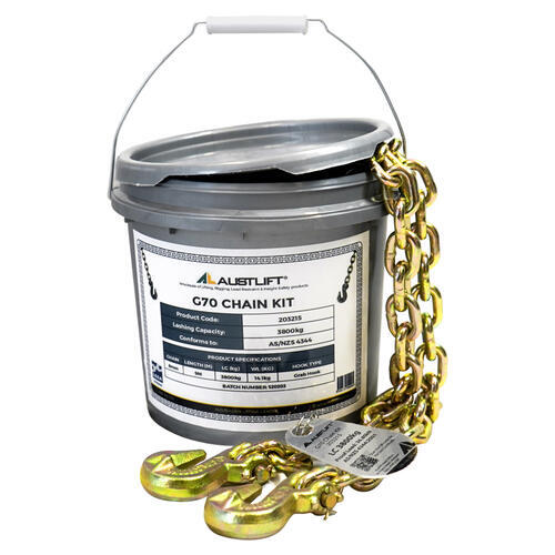 Austlift G70 Transport Chain Kit With Grab Hook 6mm x 6m