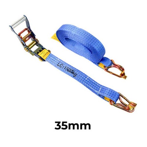 Austlift Ratchet Tie Down Hook/Keeper 35mm x 6m x 1500kg (1.50Tonne) LC