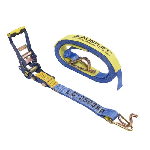 Austlift Ratchet Tie Down Ergo Hook/Keeper 50mm x 9m x 2500kg LC