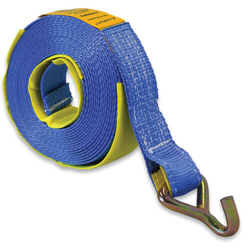 Austlift Truck Winch Strap J Hook With Sleeve 35mm x 6m x 1.5T LC