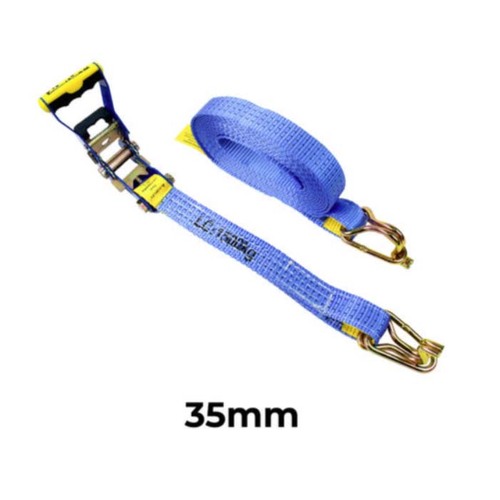 Austlift Ratchet Tie Down Hook/Keeper 35mm x 6m x 1500kg LC - Economic Pack