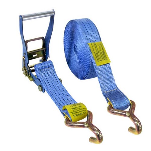 Austlift Ratchet Tie Down J Hook 50mm x 9m x 2500kg (2.5Tonne) LC