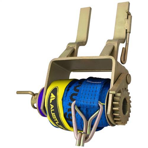 Austlift Truck Winch Clip On Ratchet Webbing (W/ Strap) 50mm x 9m x 2.5T LC