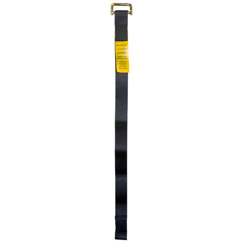 Austlift Tautliner Strap Black with Bent Rail Hook 44 x 850mm 1000kg LC