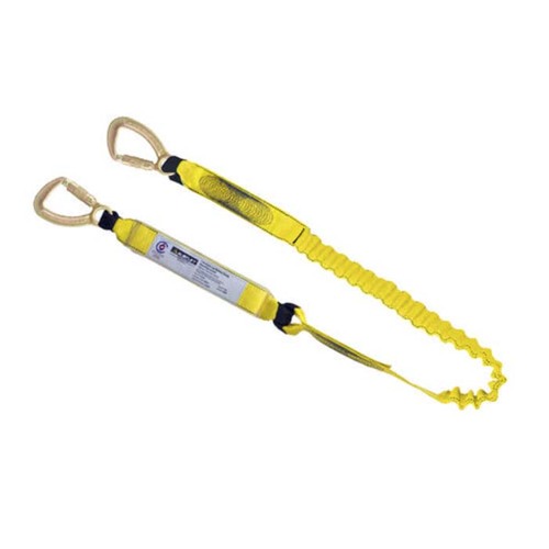 Austlift Lanyard Single Elasticated W/ Triple Action Hook - Tubular Webbing