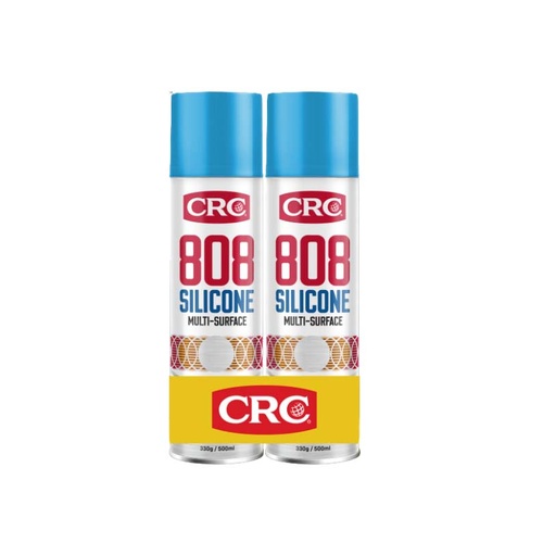 CRC Aerosol 808 Silicone Spray Multi-Purpose Twin Pack, 330g - Box of 3