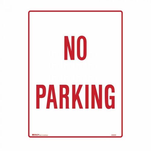 Brady No Parking 450 x 600mm Metal