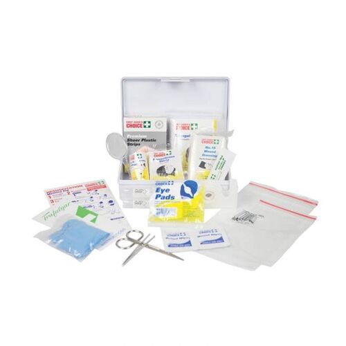 First Aiders Choice Vehicle & Low Risk First Aid Kit With Hard Case