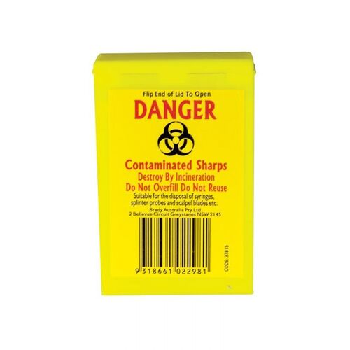 Brady Sharp Container 100ml Plastic