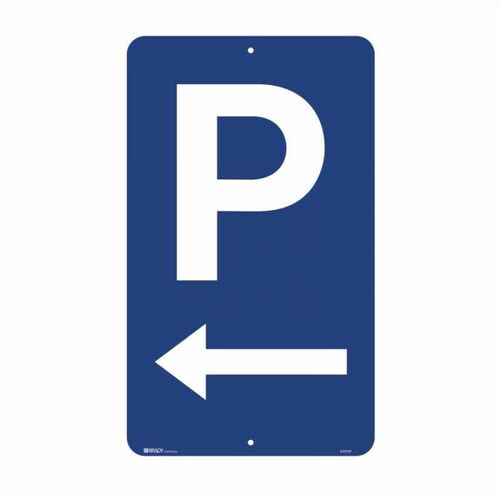 Brady "P" Arrow Left 450 x 750mm C2 Ref Aluminium