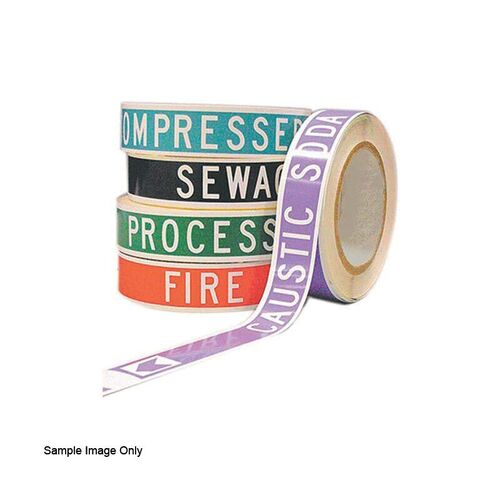 Brady Pipe Marker Beer White/Black 40-75mm O.D. - 10/Pack