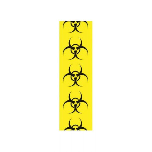 Brady Supplementary Marker Biological Hazard Sign 25 x 200mm - 10/Pack