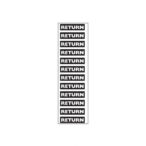 Brady Supplementary Marker Hazardous Materials - Return 25 x 200mm - 10/Pack