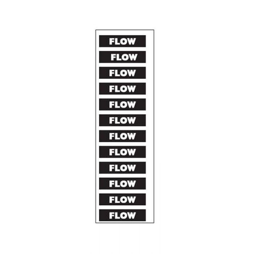 Brady Supplementary Marker Hazardous Materials - Flow 25 x 200mm - 10/Pack