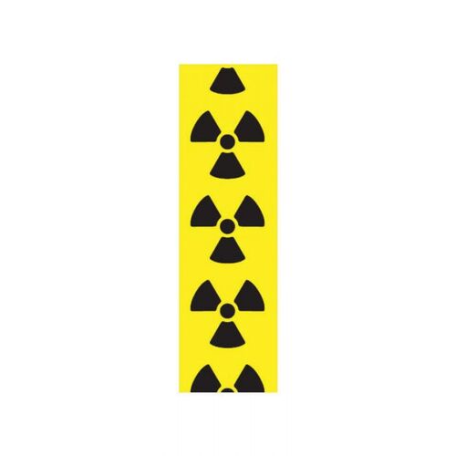 Brady Supplementary Marker Radioactive Hazard Sign 25 x 200mm - 10/Pack