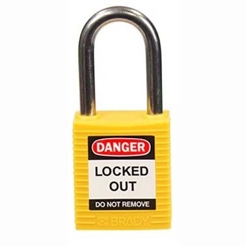 Brady Stainless Steel Safety Padlock Blue