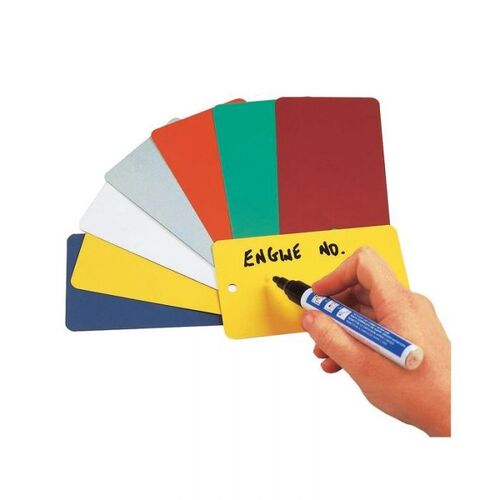 Brady Metal Write On Tag - Orange 76 x 127mm