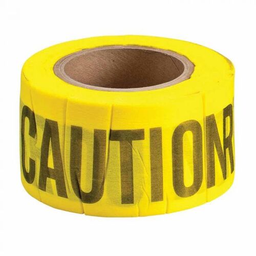 Brady Biodegradable Tape - Caution 76mm x 45.7m