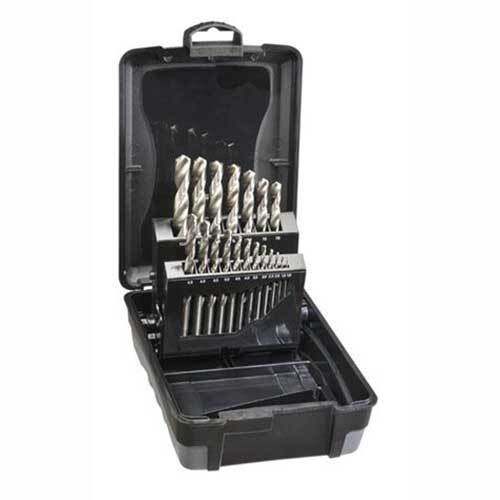 Saber 8002-M2 Bright HSS Jobber Drill Set 1 - 10mm, 19pieces - ABS