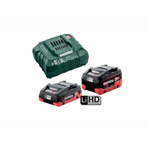 Metabo 455 LiHD KIT - LiHD Starter Pack 4.0Ah & 5.5Ah