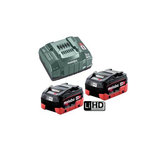 Metabo 8.0 LiHD 145 KIT - LiHD ASC 145 Starter Pack 8Ah & ASC 145 Charger