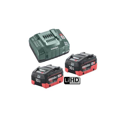 Metabo 10.0 LiHD 145 KIT - LiHD ASC 145 Starter Pack 10Ah & ASC 145 Charger