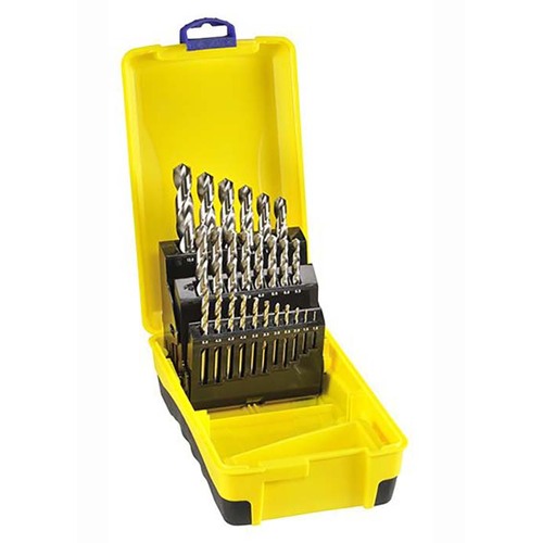 Bordo 2007-M6 Bright HSS Jobber Drill Set ABS Plastic Case, 25 Pieces