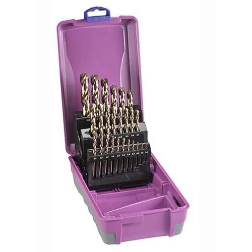 Bordo 2011-M6 HSS Cobalt Jobber Drill Set ABS Case 1 - 13mm, 25 Pieces