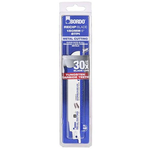 Bordo 7204-0608 150mm (6") 8TPI TCT Reciprocating Saw Blade For Metal