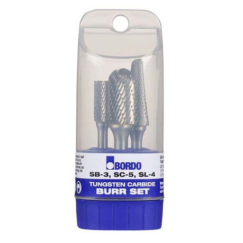 Bordo Express Cut Tungsten Carbide 3 Piece Burr Set