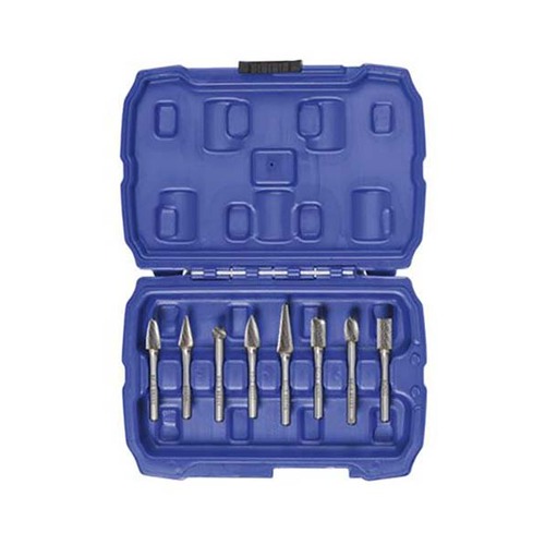 Bordo 3/8" Cut Diameter Express Cut Tungsten Carbide 8 Piece Burr Set