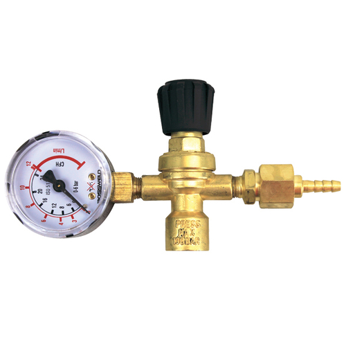 Bossweld Regulator With Gauge To Suit Disposable Gas Bottles