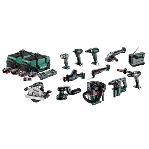 Metabo MET18MX12LB4HD455GT Cordless Combo Kit, 12 Pieces - AU69000220