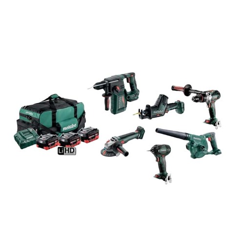 Metabo MET18MX6LB3HD5.5EX 18V 5.5Ah Cordless Brushless 6 Piece Kit - AU68601050