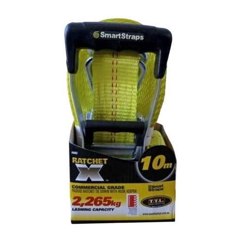 SmartStraps Ratchet X Tie Down Strap Yellow 10m - 967RTD