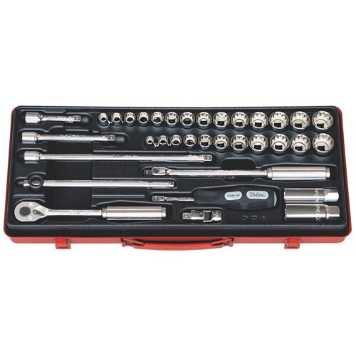 Ko-Ken Socket Set 3/8" Drive Metric & AF (9-22mm & 5/16"-7/8"AF), 35 Pcs