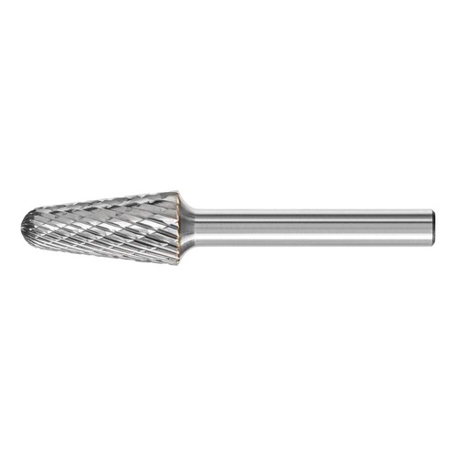 Pferd Cone Radius End TC Burr KEL 1225/6 Tough 12 x 25mm, 6mm Shank