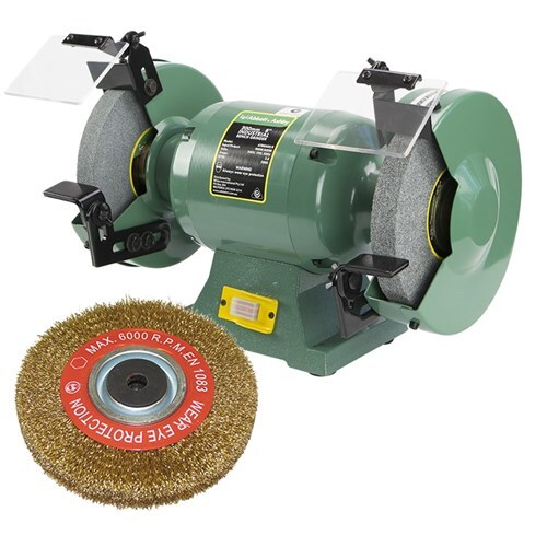 Abbott & Ashby 200mm / 8" Industrial Bench Grinder Plus Wire Wheel