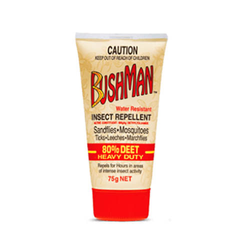 Bushman Water Resistance Insect Repellent 80% Deet Heavy Duty 75g