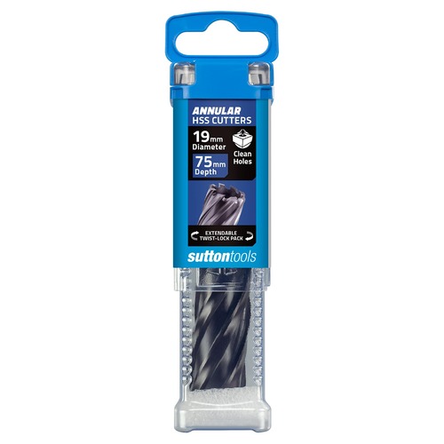 Sutton 19 x 75mm M2Al Annular Cutter HSS TiAlN - H182