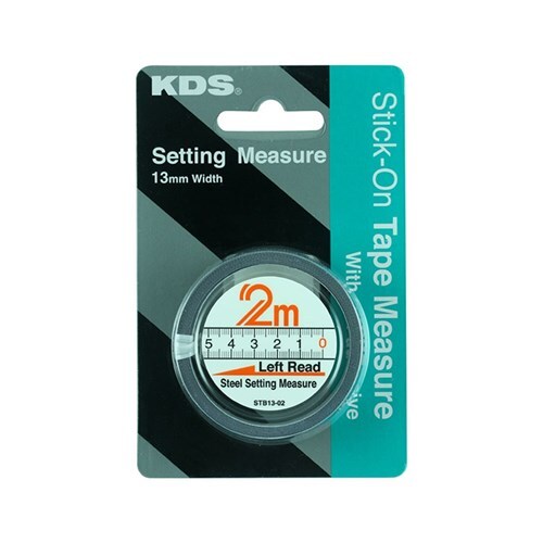 Sterling 13mm x 2m Right to Left Bench Tape / Stick-On Tape Measure