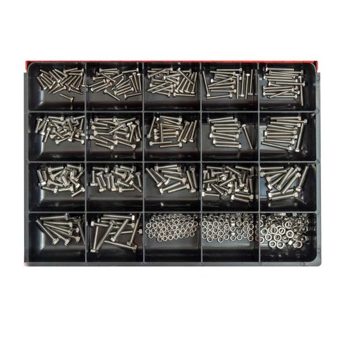 Champion CA1872 Metric Small Set Screw & Nut Stainless Steel Master Kit