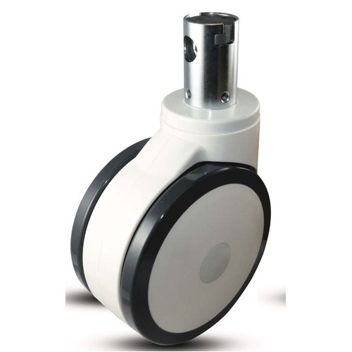 Rhombus 150 x 175mm Total Lock Twin Wheel Castor Urethane