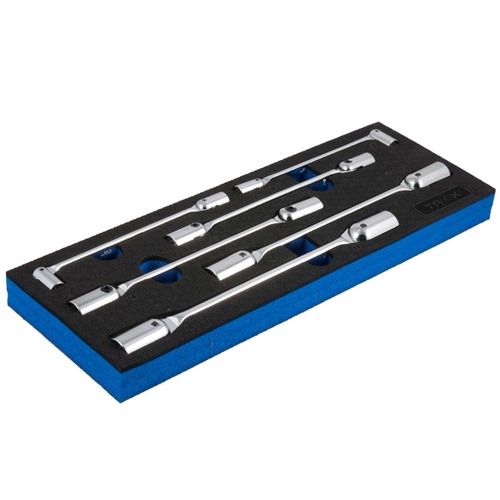 Trax Double Flexible Socket Wrench Set, 6 Pieces - ARX-TW4060