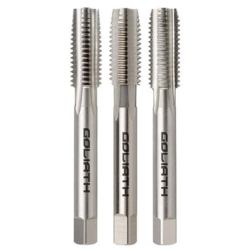 Goliath 1/4" x 20 UNC Left Hand HSS Tap Set B11CD3L Bright