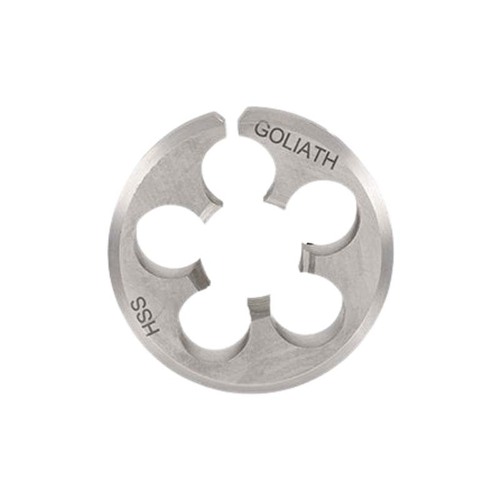 Goliath No. 6 x 32 UNC 13/16" HSS Left Hand Circular Split Button Die